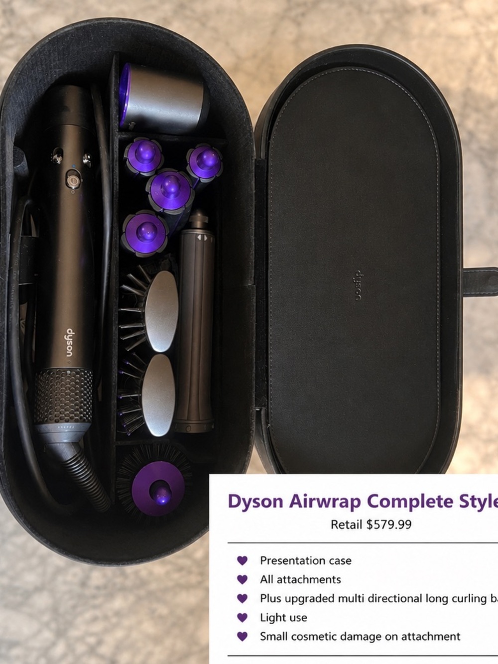 Dyson Airwrap Complete Styler - Black with Purple Accents
